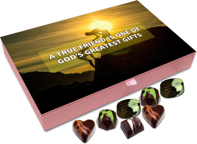

Chocholik Friendship Gift - A true friend is greatest gifts - 12pc Truffles(144 g)