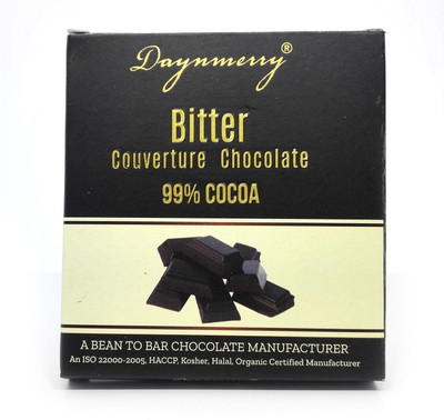 

Daynmerry 99% Bitter chocolate - 40 gm - Pack of 8 Bars(Pack of 8, 320 g)