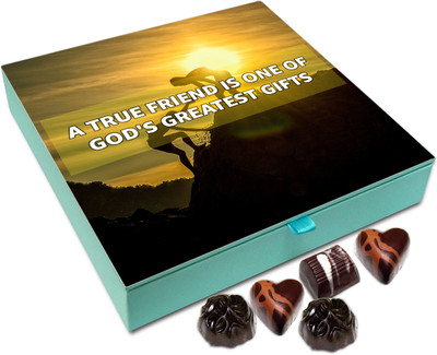 

Chocholik Friendship Gift - A true friend is greatest gifts - 9pc Truffles(108 g)
