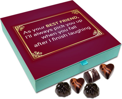 

Chocholik Friendship Gift - Best friend always pick you up - 9pc Truffles(108 g)