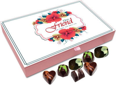 

Chocholik Friendship Gift - One friend can change your whole life - 12pc Truffles(144 g)