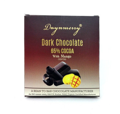 

Daynmerry 65% Dark Chocolate with Mango- 40 gm - Pack of 4 Bars(Pack of 4, 160 g)