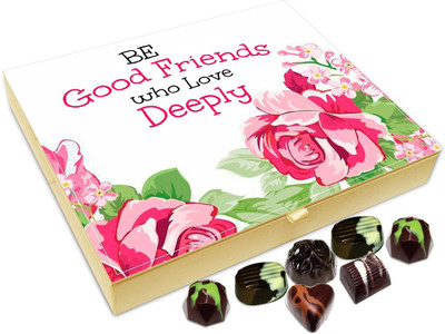 

Chocholik Friendship Gift - Be good friends who love deeply - 20pc Truffles(240 g)