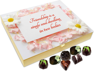 

Chocholik Friendship Gift - Friendship is a single soul - 20pc Truffles(240 g)