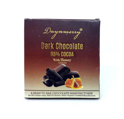 

Daynmerry 65% Dark Chocolate with Honey- 40 gm - Pack of 8 Bars(Pack of 8, 320 g)