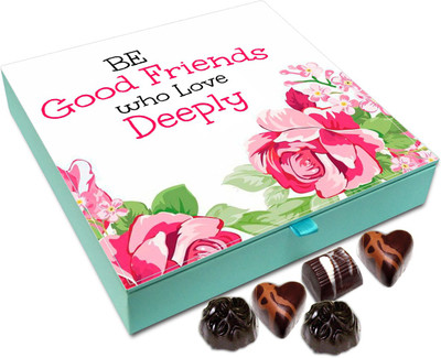 

Chocholik Friendship Gift - Be good friends who love deeply - 9pc Truffles(108 g)