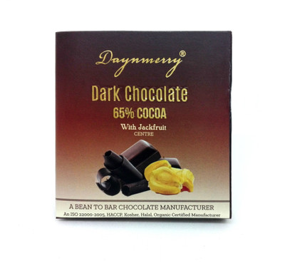 

Daynmerry 65% Dark Chocolate with Jackfruit- 40 gm - Pack of 4 Bars(Pack of 4, 160 g)