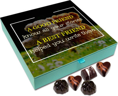 

Chocholik Friendship Gift - Good friend and best friend - 9pc Truffles(108 g)