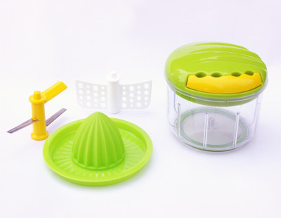 

Shoppernation Easy to Use Zalak Vegetable Cutter Vegetable & Fruit Chopper(1 Cutter, 1 Butter Milk Churner Blade, One Juicer Blade), Multicolor