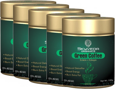 

Skyveda Organics GREEN COFFEE EXTRACT BELLY FAT BURNER ,HEALTHY,GLOWING FOR MEN & WOMEN Instant Coffee 500 g(Pack of 5, Ginger Flavoured)