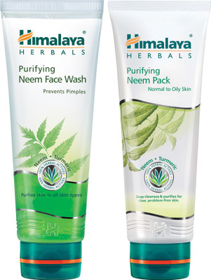 

Himalaya Purifying Neem Pack and Face Wash(Set of 2)