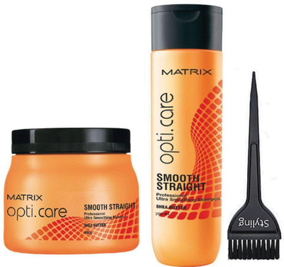 

Styling Of hair brush & Matrix Opti Care Smooth & Straight Shampoo 200 ml With hair spa(Set of 3)