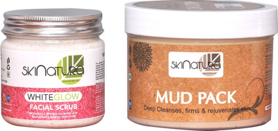 

Skinatura MUD PACK & WHITE GLOW FACIAL SCRUB (Pack of 2)(Set of 2)