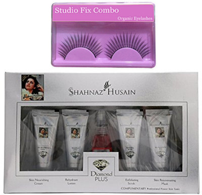 

Studio Fix Combo Eyelashes&Shahnaz Husain New Pure Diamond Plus Facial Kit(Set of 2)