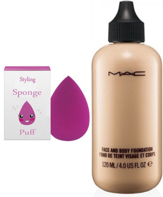 

styling Sponge puff & face and body foundation(Set of 2)