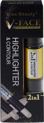 

Kiss Beauty 2in1 V-FACE Concealer Highlighter & Contour Dou Stick 51032-C Concealer(Golden Medium)