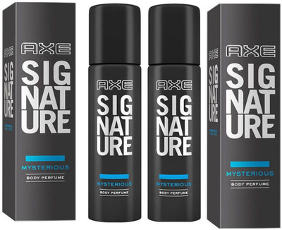 

AXE SIGNATURE MYSTERIOUS BODY PERFUME 122 ML Deodorant Spray - For Men & Women(122 ml, Pack of 2)