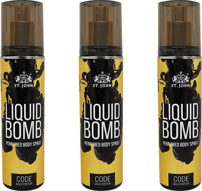 

St. John Deo Gold Edition Code 150ml pack of 3 Body Spray - For Women(150 ml, Pack of 3)