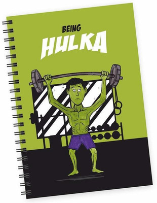 

Dpotli A5 Diary(Hulk being hulka without workout funny, Multicolor)