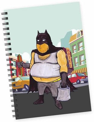 

Dpotli A5 Diary(Batman being foodie funny, Multicolor)