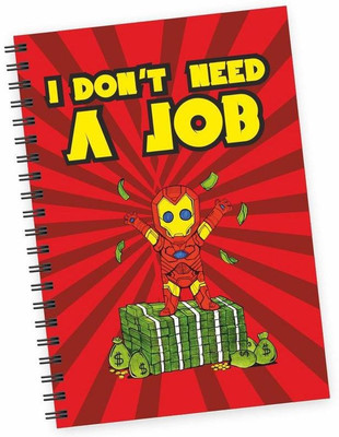 

Dpotli A5 Diary(Iron Man's thug life funny, Multicolor)