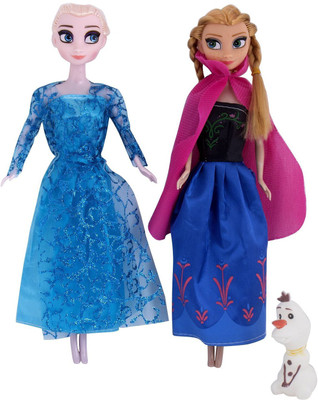 

TINEE True Sisters Princess Elsa & Princess Anna With Olaf Ideal Kids Toys For Girls(Multicolor)