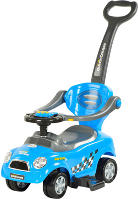 

Toyhouse Multiway Jr. Push car with handle Car Non Battery Operated Ride On(Blue)