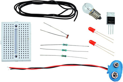 KitsGuru Light Intensity Control Using MOSFET & LDR LGBK008 Educational Electronic Hobby Kit