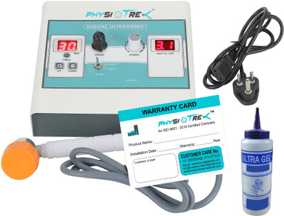 

PHYSIOTREX Physio Solutions White ElectroTherapy Physiotherapy Mini Ultrasound/Ultrasonic Therapy Machine (MINI US) with 1 Year Warranty ELECTROTHERAPY Electrotherapy Device(MTI-067)