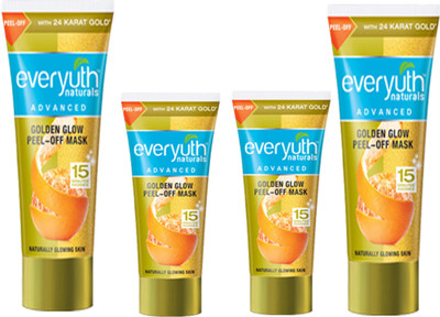 EVERYUTH NATURALS GOLDEN GLOW PEEL-OFF MASK 90 GM + GOLDEN GLOW PEEL-OFF MASK 50 GM(90 g)