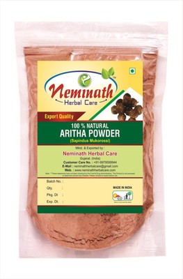 

Neminath Herbal Care Aritha Nuts (SAPINDUS MUKOROSSI) Powder for SILKY SMOOTH HAIRS NATURALLY (227Grams)(227 g)