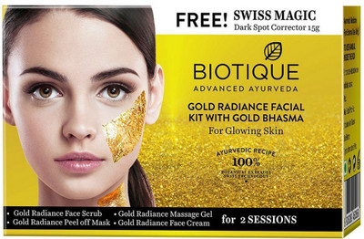 

BIOTIQUE BIO Gold Radiance Facial Kit with Gold Bhasma 75 g
