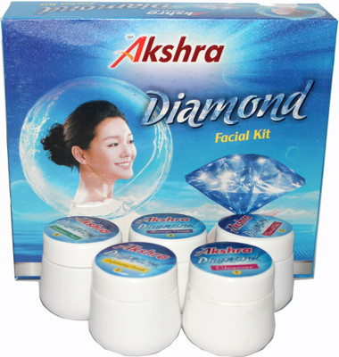 

Akshra Diamond Instant Glow Facial Kit 180 g(Set of 5)