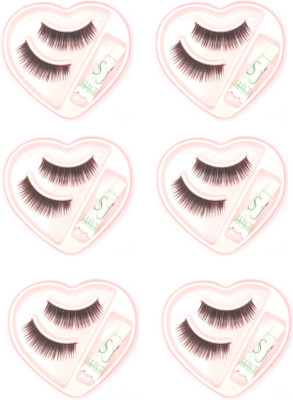 

SJ COLLECTION Natural Black False Eye Lashes ( Pack 6 )(Pack of 6)