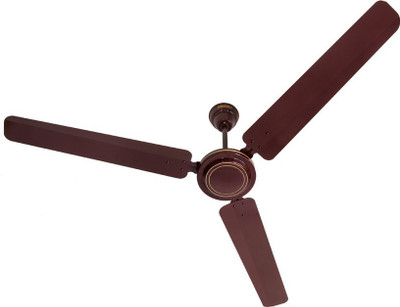 Usha Atom ISI 1200mm 3 Blade Ceiling Fan(Brown, Pack of 1)