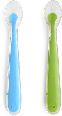 

Munchkin Silicone Spoons - Pack of 2 - Plastic(Green, Blue)