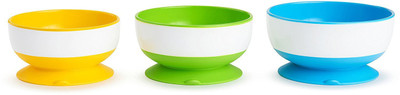 

Munchkin Suction Bowls -Pack of 3 - Plastic - Plastic(Multicolor)