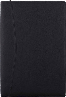 

ZesTale Premium Leatherette 2 Ring Document Folder(Set Of 1, Black)
