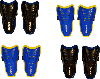 

DeNovo Club Football Shin Guard Large Size (4 Pairs) Football Shin Guard(, Black, Blue