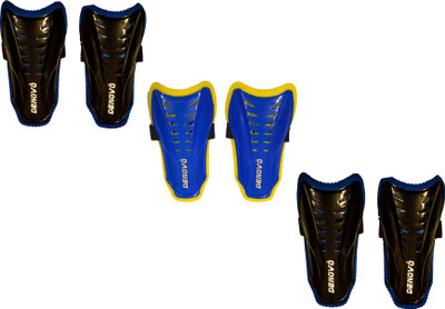 

DeNovo Club Football Shin Guard Large Size (3 Pairs) Football Shin Guard(, Black, Blue, Black;yellow