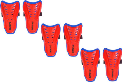 

DeNovo Club Football Shin Guard Large Size (3 Pairs) Football Shin Guard(, Red, Black;blue;red