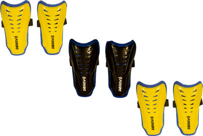 

DeNovo Club Football Shin Guard Large Size (3 Pairs) Football Shin Guard(, Yellow, Black, Black;blue