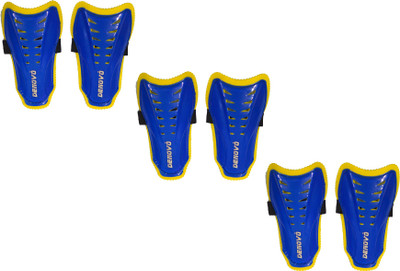 

DeNovo Club Football Shin Guard Large Size (3 Pairs) Football Shin Guard(, Blue, Red