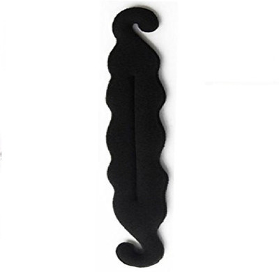 

stylazo 1Pc Hair Donut Bun Maker Magic Clip Twist Turn And Tie HairStyler Sponge Curler Pad Hair Bun Shaper Hair Styling Tool Hair Accessory Set(Black)