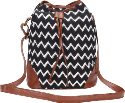 

Lychee Bags Sling Bag(Black, White)