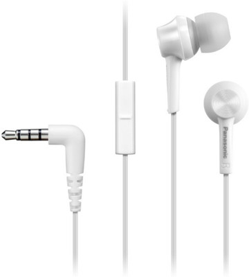 Panasonic RP-TCM115E-W Wired Headset(White, In the Ear)