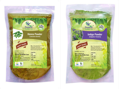 

Natural Healthlife Care Natural Indigo powedr with Natural Henna Powder Combo, 227g (Pack of 2)(227 g)