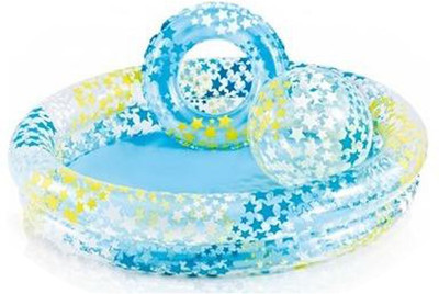

Speoma 4FT Inflatable Pool, Ball and Ring for Kids Inflatable Pool(Multicolor)