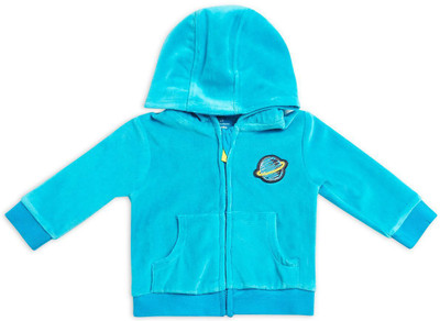 

Mini Klub Full Sleeve Solid Baby Boy's Jacket, Turquoise