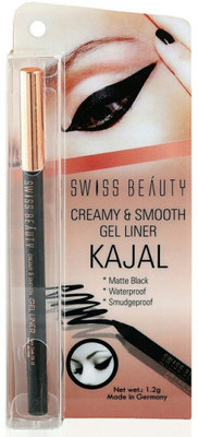 

Sah&Shi Creamy and Smoothy Gel Liner Kajal (Waterproof,Smudgeproof,Matte Black)(Creamy &Smoothy)